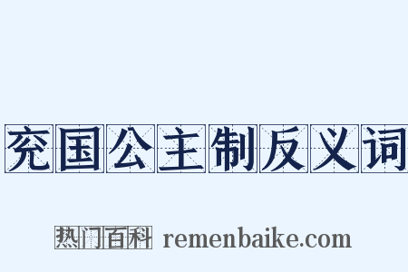 兖国公主制反义词是什么意思的图片